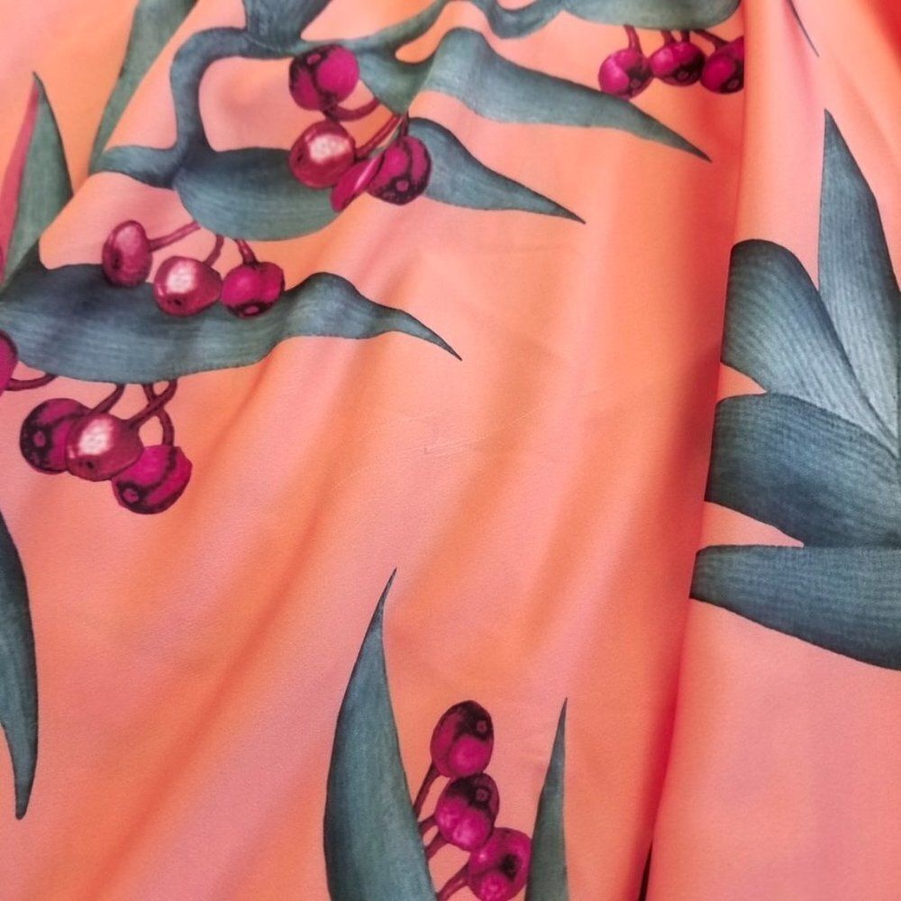 NWT PatBO Heliconia Coral Wrap Top and Maxi Wrap Skirt Matching Set Small Resort - Picture 14 of 16